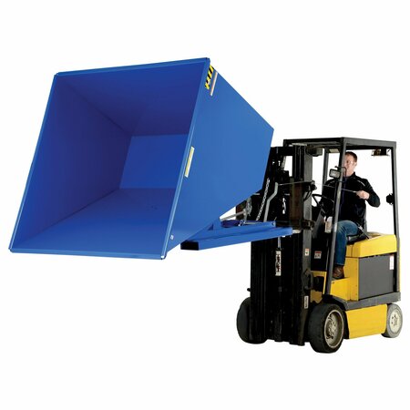 Vestil Light Duty Self-Dumping Hopper 2.5 Cubic Yard 2000 lb Blue D-250-LD
